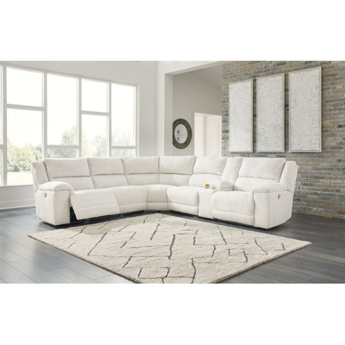 Signature Design by Ashley Keensburg 3 Piece Upholstered Power Reclining Sectional Wayfair